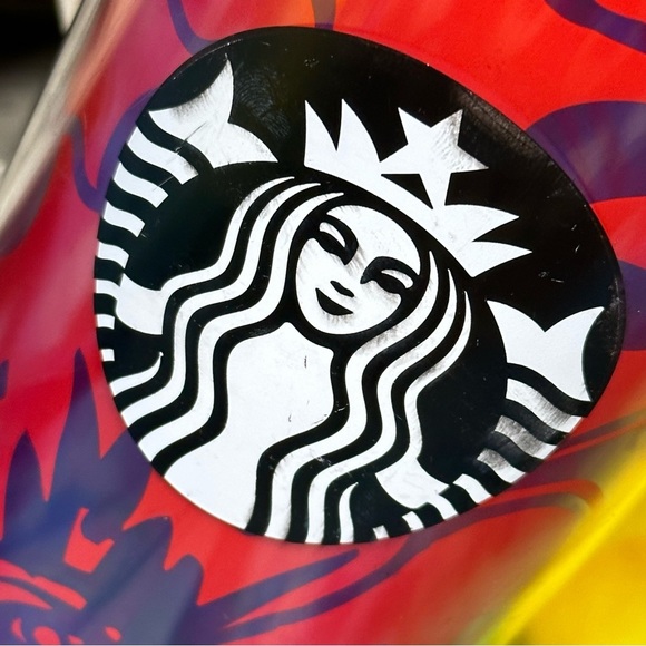 Starbucks 2014 Hibiscus Aloha Floral Venti Cold Cup Tumbler 24 oz - Picture 6 of 12